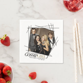 Serviette En Papier Graphique du groupe de glamour Gossip Girl
