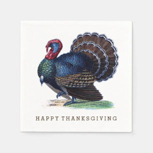 Serviette En Papier Gras Antique Turquie Thankgiving