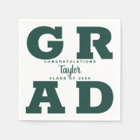 Gras GRAD Vert foncé et blanc