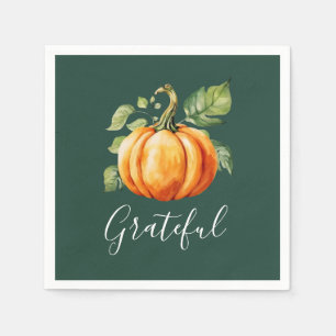 Serviette En Papier Gratuit Citrouille Thanksgiving Green