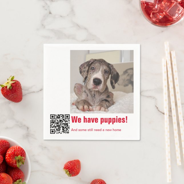 Serviette En Papier Great Dane Puppy à vendre (En situation)