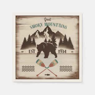 Serviette En Papier Great Smoky Mountains, TN ours