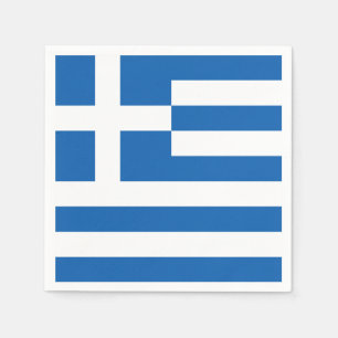 Serviette En Papier Greece flag Paper Napkin
