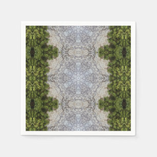 Serviette En Papier Green Moss & Earth Nature Art