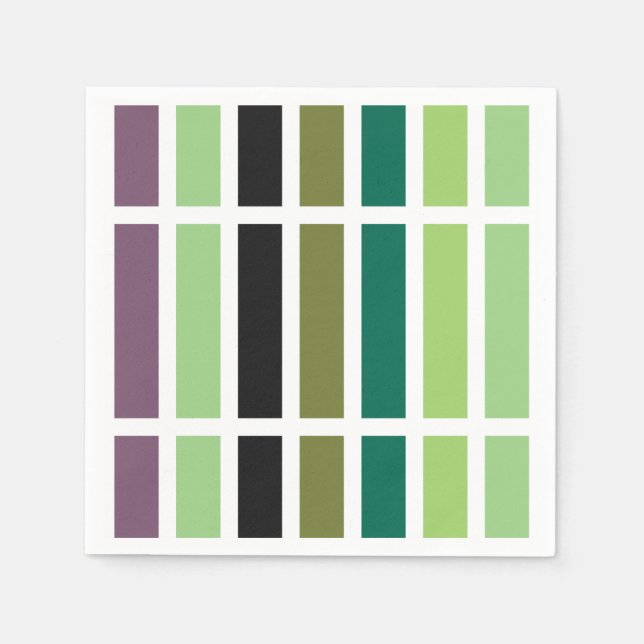 Serviette En Papier Green purple Black Hues (Devant)