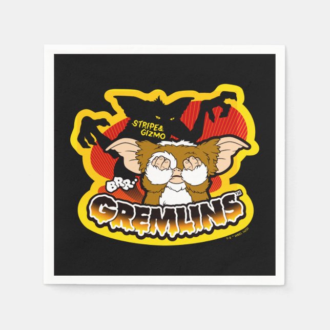 Serviette En Papier Gremlins | Gizmo Stripe (Devant)