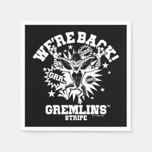 Serviette En Papier Gremlins   Stripe Nous sommes de retour