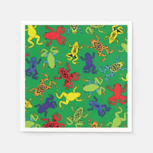 Serviette En Papier Grenouille arborescente Anniversaire de enfant mû