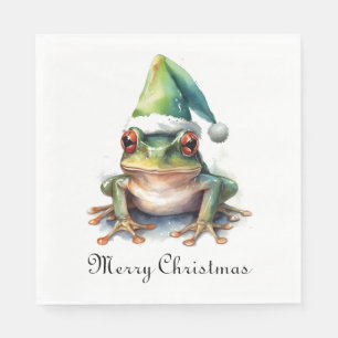 Serviette En Papier Grenouille de Noël, coutume