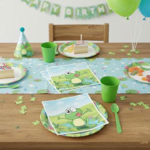 Serviette En Papier Grenouille drôle