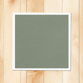 Serviette En Papier Grey verdâtre muet