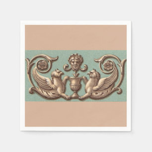 Serviette En Papier griffons jumeaux