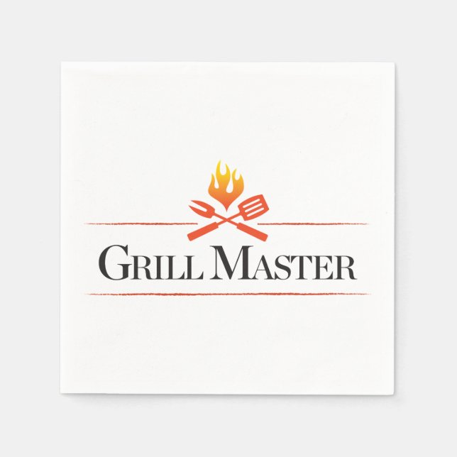 Serviette En Papier Grill Master (Devant)