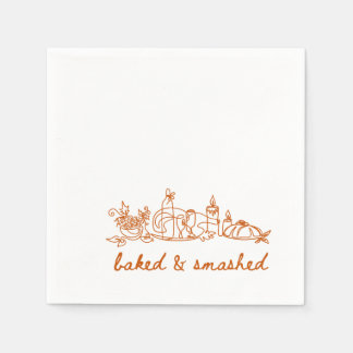 Serviette En Papier grillé et cassé thansgiving