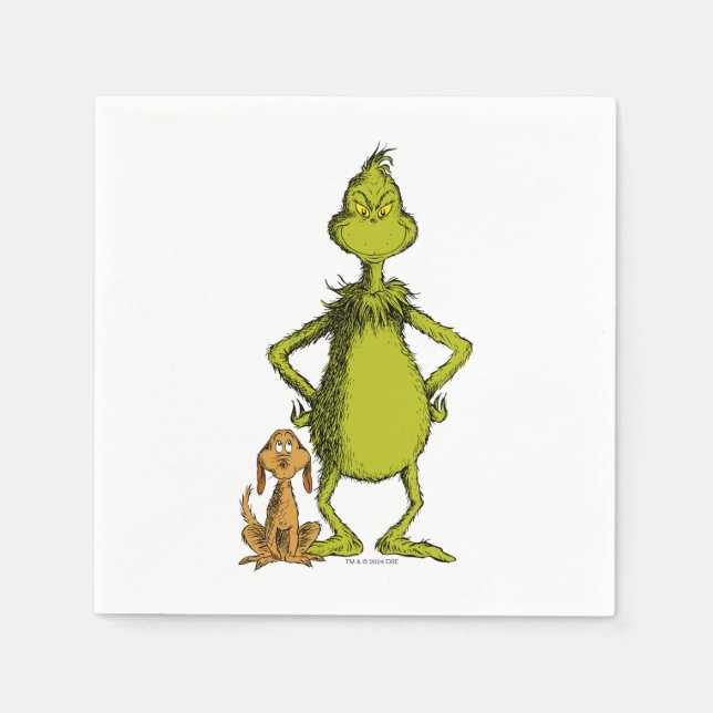 Serviette En Papier Grille | Position max. et Grinch (Devant)