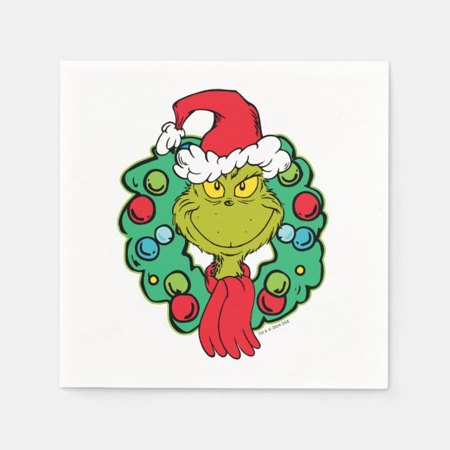 Serviette En Papier Grille | Vacances de Noël (Devant)
