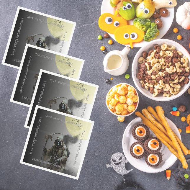 Serviette En Papier Grim Reaper Halloween Party (Grim Reaper Halloween Party Napkins)