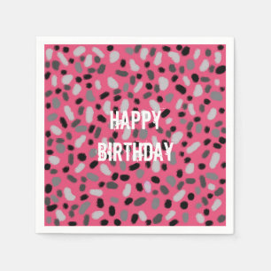 Serviette En Papier Gris rose gris rose personnalisé Jelly Bean