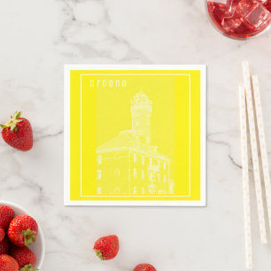 Serviette En Papier Grodno Belarus Architecture City View Water Tower