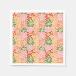 Serviette En Papier Groovy Retro Floral 