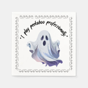 Serviette En Papier Groupe de fantômes Halloween sur
