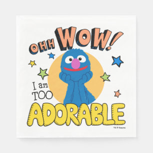 Serviette En Papier Grover   Je Suis Trop Adorable