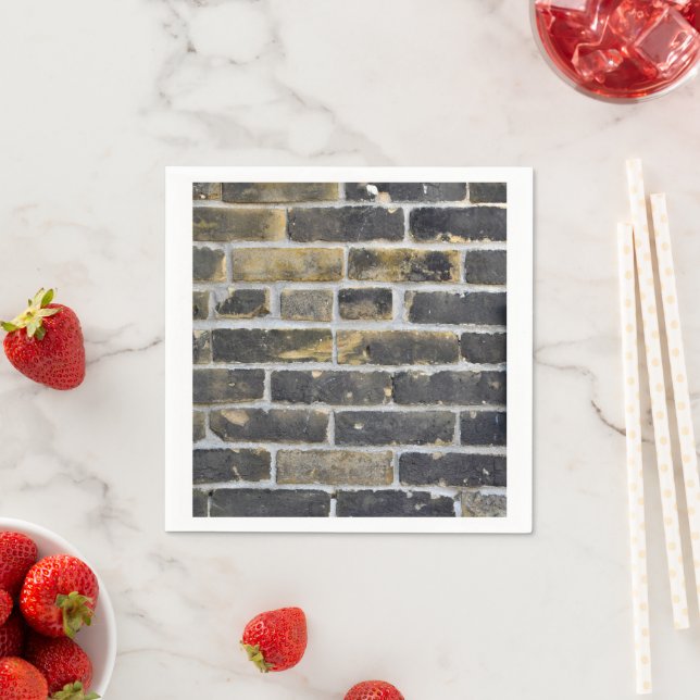 Serviette En Papier Grunge City Brick Wall (En situation)