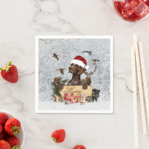 Serviette En Papier Gsp, Noël de chien