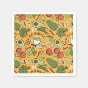 Serviette En Papier Guacamole