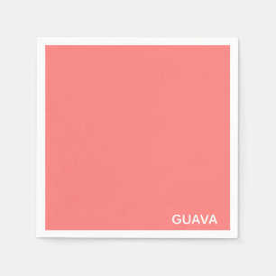 Serviette En Papier Guava pink color name