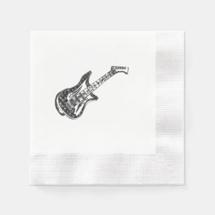 Serviette En Papier Guitare électrique