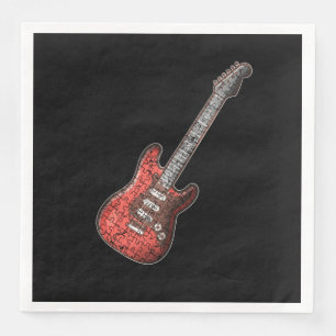 Serviette En Papier Guitare Lover  Cadeau Guitar Player