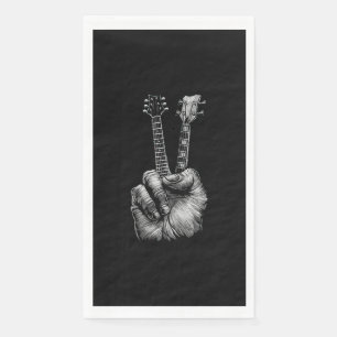 Serviette En Papier Guitare Lover  Dis Hi Guitar Giant
