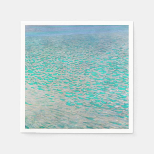 Serviette En Papier Gustav Klimt - Attersee (Devant)