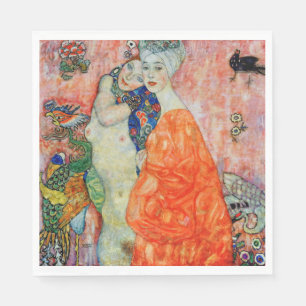 Serviette En Papier Gustav Klimt - Femmes amis