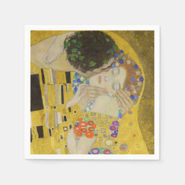 Serviette En Papier Gustav Klimt - Le baiser