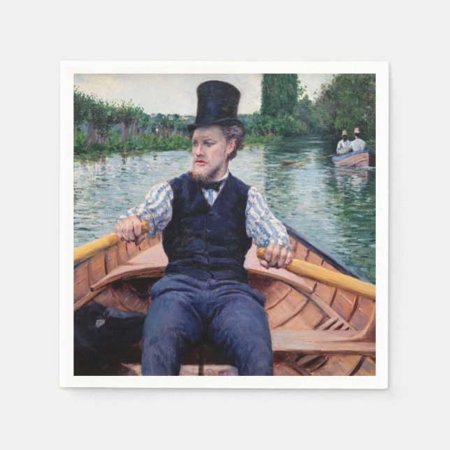 Serviette En Papier Gustave Caillebotte - Bateau (Devant)