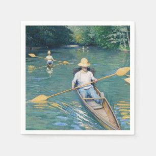 Serviette En Papier Gustave Caillebotte - Skiffs on the Yerres