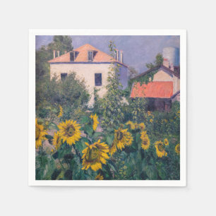 Serviette En Papier Gustave Caillebotte - Tournesols, Jardin