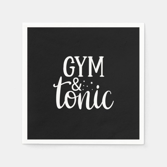 Serviette En Papier gym et tonique (Devant)