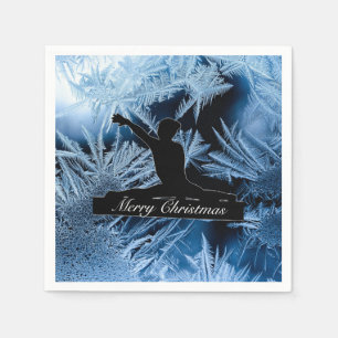 Serviette En Papier Gymnastique "Joyeux Noël" Frozen