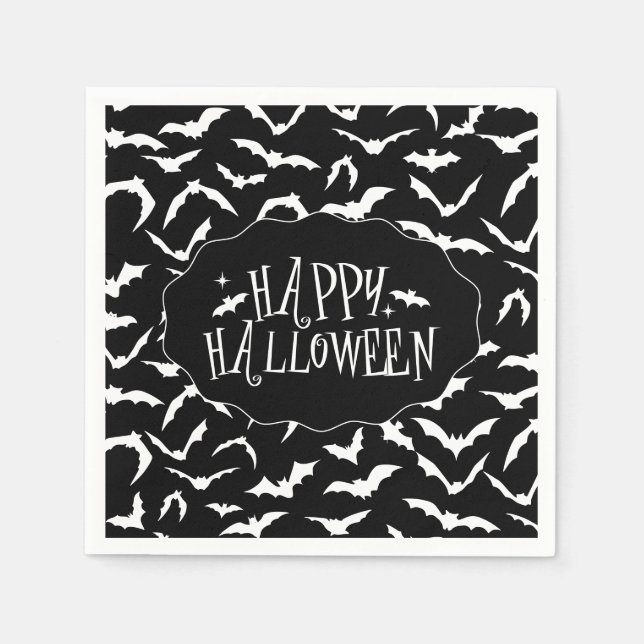 Serviette En Papier Halloween  (Devant)