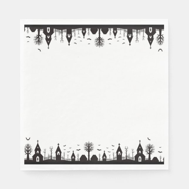 Serviette En Papier Halloween (Devant)