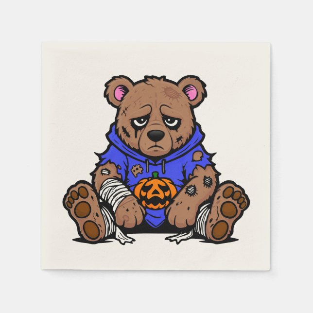 Serviette En Papier Halloween (Devant)