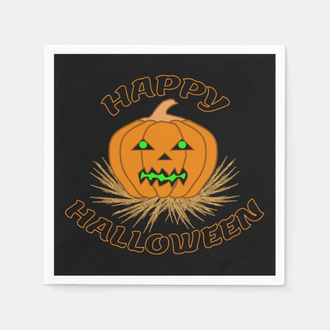 SERVIETTE EN PAPIER HALLOWEEN (Devant)