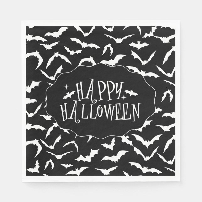 Serviette En Papier Halloween  (Devant)