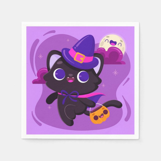 Serviette En Papier Halloween (Devant)