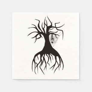 Serviette En Papier Halloween Arbre & Arbre Papier Arbre Napkin