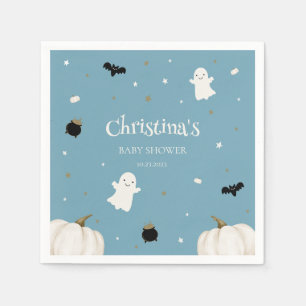 Serviette En Papier Halloween Baby shower Pastel Blue