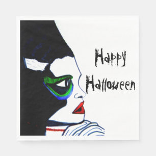 Serviette En Papier HALLOWEEN BRIDE DES serviettes FRANKENSTEIN